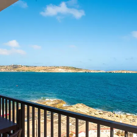 Islet Promenade Seafront 1 Bedroom With Sea View Balcony By Getawaysmalta Apartment *