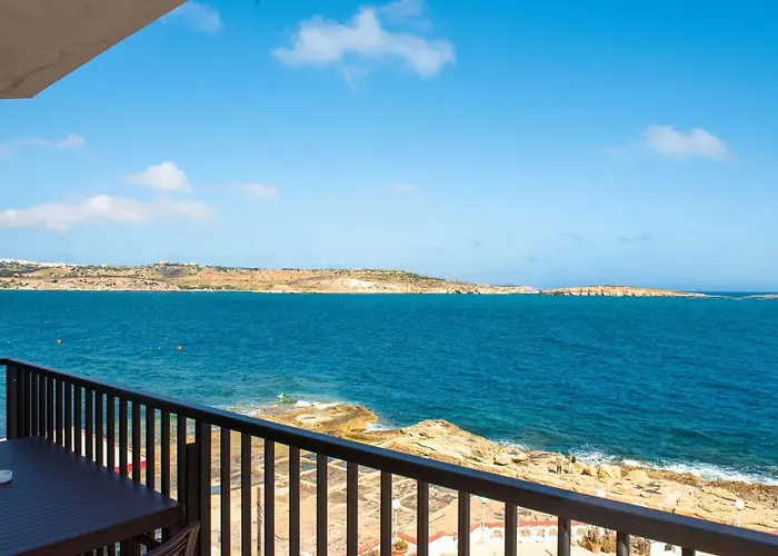 Islet Promenade Seafront 1 Bedroom With Sea View Balcony By Getawaysmalta Apartment *